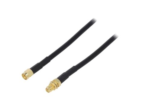 SMA-M/F-003 Kabel 3m RP-SMA męski, RP-SMA żeński czarny 50