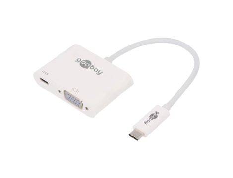 USB.C-ADAP-12 Adapter USB 3.0 0,15m biały Obsługa: 1080p, FullHD biały 60W