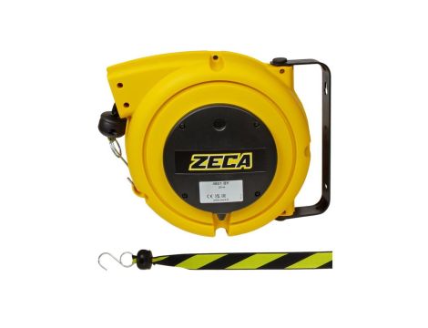 Zwijadło - zwijacz taśmy ostrzegawczej czarno-żółtej 20m 4801BY
