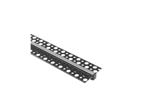 Profil GPW02 podtynkowy czarny + klosz transp. 2m