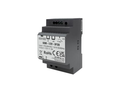 Zasilacz na szynę DIN PREMIUM 12V 60W