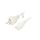 SN316-3/07/1.5WH Kabel CEE 7/7 (E/F) wtyk, IEC C13 żeński PVC 1,5m biały 10A