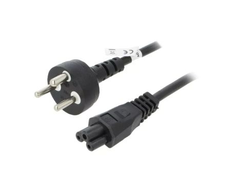 SN328-3/07/2BK Kabel DE1-13P (K) wtyk, IEC C5 żeński PVC 2m czarny 10A 250V