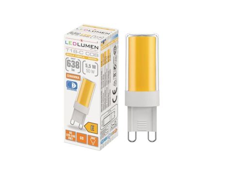 Żarówka T18-C G9 5.5W 230V COB LED WW