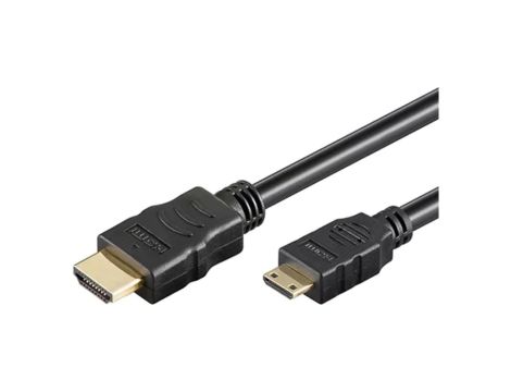 MC.1910.1112.050BK Kabel HDMI 1.4 HDMI wtyk,mini HDMI wtyk PVC Dł: 5m czarny