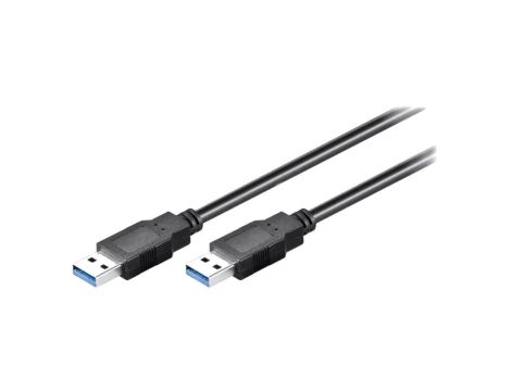 USB3.0-AA/5 Kabel krosowany,USB 3.0 USB A wtyk,z obu stron 5m czarny