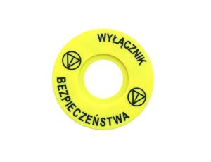 Tabliczka informacyjna Wyłącznik bezpieczeństwa
