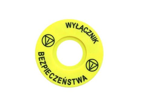 Tabliczka informacyjna Wyłącznik bezpieczeństwa