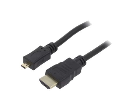 HDMI.HE320.050 Kabel HDMI 2.0 HDMI wtyk,micro HDMI wtyk PVC Dł: 5m czarny