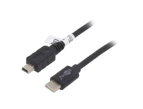 USB-C/BMINI-0.5BK Kabel High Speed,USB 2.0,USB 3.1 USB B mini wtyk,USB C wtyk