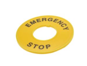 Tabliczka EMERGENCY ostrzegawcza