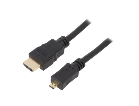 HDMI.HE320.030 Kabel HDMI 2.0 HDMI wtyk,micro HDMI wtyk PVC Dł: 3m czarny
