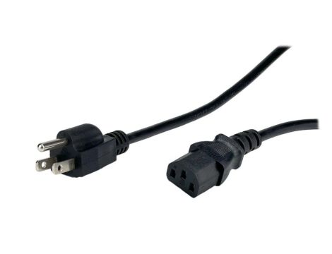 Przewód zasilający z US na IEC C13- POSAC-C13-10/US18 czarny 1.8m
