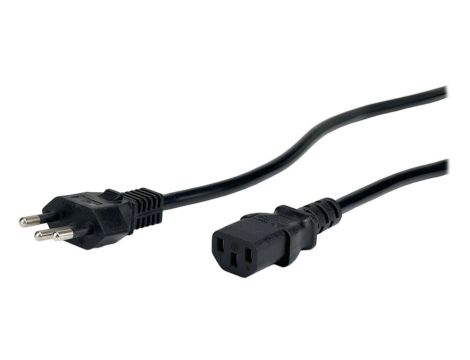 Przewód zasilający Brazylia AC-BRA IEC C13- POSAC-C13BRA18 czarny 1.8m