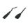 Przedłużacz kabli ze złączem gniazdo C8 i wtyk C7 (radiowe/ grundig / ósemka) - POSAC-C7C8BK15 czarny 1,5m