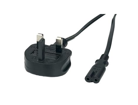 Przewód zasilający Wielka Brytania AC-UK IEC C7 - POSAC-C7UK50BK czarny 5m