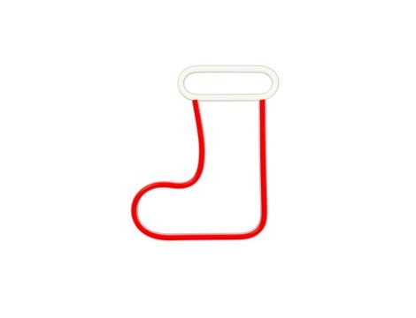 Neon LED CHRISTMAS SKARPETA biała czerwona FLNE23 Forever Light