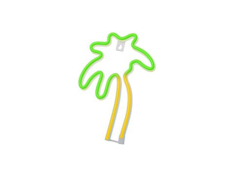 Neon LED PALMA pomarańcz zielona NNE04 Neolia