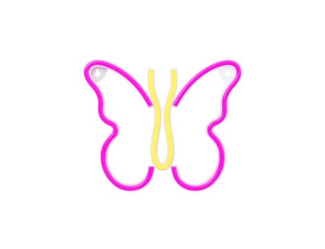 Neon LED MOTYL róż NNE03 Neolia