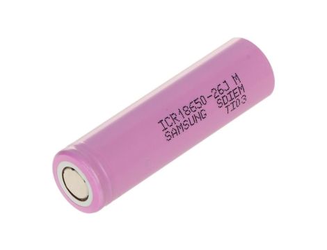 Akumulator Li-Ion 18650 2600mAh 3,6V BAT-ICR18650-26H/AKU 3.7V SAMSUNG