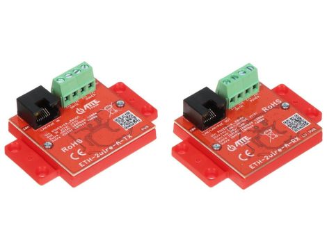 Zestaw konwerterów UTP / 2-WIRE do transmisji LAN+POE ETH-2WIRE-A-SET komplet 2szt.