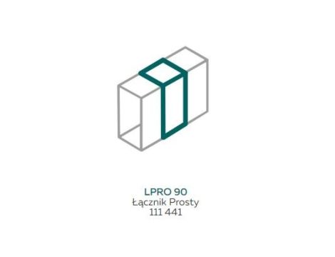 AKS Zielonka Łącznik Prosty LPRO 90 (40/90, 60/90) biały