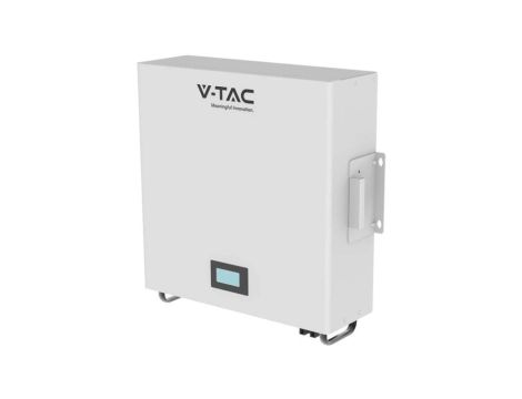 Niskonapięciowy magazyn, bank energii ścienny 5,12kWh 51,2V 100Ah IP20 V-TAC VT-48100-W2 10 LAT GWARANCJI