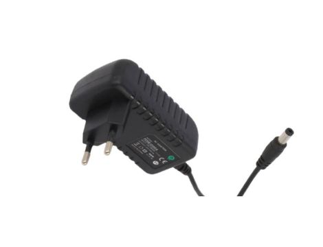 POSB12100A Zasilacz adapter czarny 12W 12V/1A, CEE7/16 wtyk DC 2.1/5.5(+)