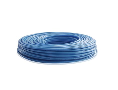 Przewód pneumatyczny PU poliuretanowy kalibrowany, fi 8x6 mm, niebieski (krążek 100 m)