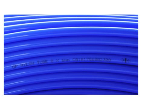 Przewód pneumatyczny PA poliamidowy kalibrowany, fi 8x6 mm, niebieski (krążek 25 m)