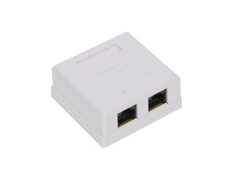 Gniazdo teleinformatyczne podwójne kat.6 RJ45-2G1/6
