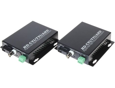 Światłowodowy konwerter WIDEO OVH-1D/SC 1X VIDEO + RS-485 komplet TXRX