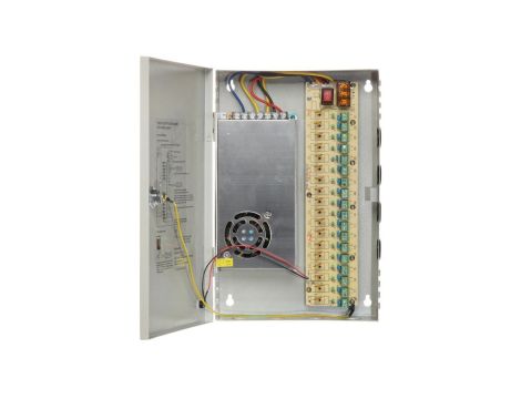 Obudowa 315x207x55 z zasilaczem impulsowym 12V/10A/PA18