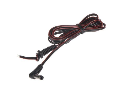 Wtyk kątowy zasilania 2.1/5.5 z przewodem WT-55/KAT-1.5M