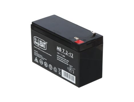 Akumulator VRLA AGM 12V 7.2Ah (żywotność 3-5lat) MB 7.2-12 T1