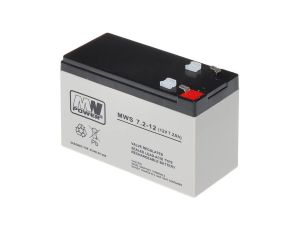 Akumulator VRLA AGM 12V 7.2Ah (żywotność 3-5lat) MWS 7.2-12 T1