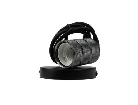 Oprawa sufitowa wisząca 2m E27 Czerń połysk