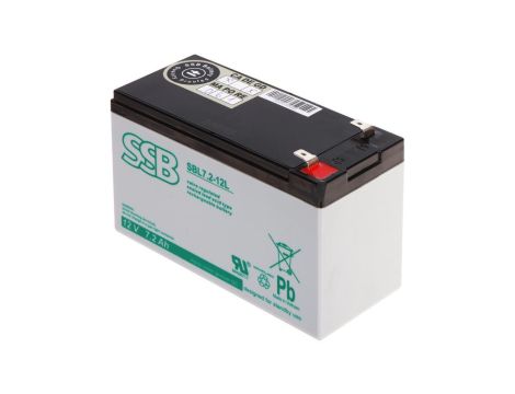 Akumulator VRLA AGM 12V 7.2Ah (żywotność 10-12lat) SBL 7,2-12 T2