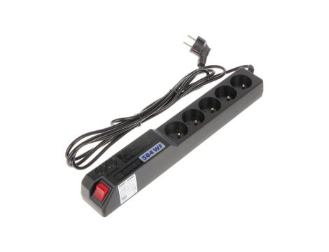 Przedłużacz przeciwprzepięciowy 5-gniazd ACAR-504/WF/RACK