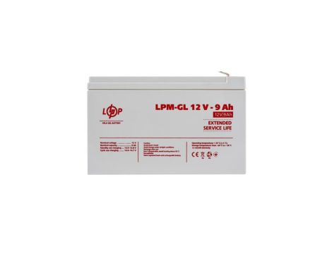 AKUMULATOR ŻELOWY 12V 9 Ah 108 Wh QUAD KAMPER ZABAWKI UPS