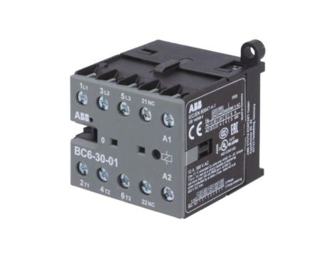 BC6-30-01-01 Stycznik 3-biegunowy, NO x3, Styki pomocnicze: NC, 24VDC, 6A, BC6