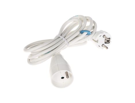 Przedłużacz 1-gniazdo z/u PS-3X1.0-3M/W 3m