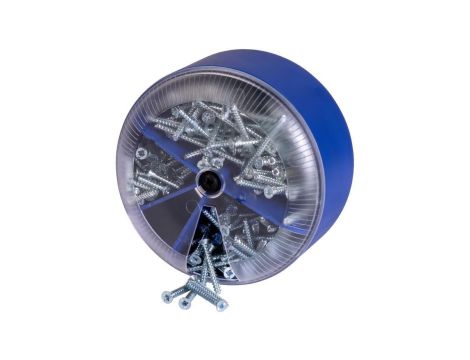 Organizer z wkrętami osprzętowymi o długości 15/25/40mm do puszek elektroinstalacyjnych F-TRONIC 300szt