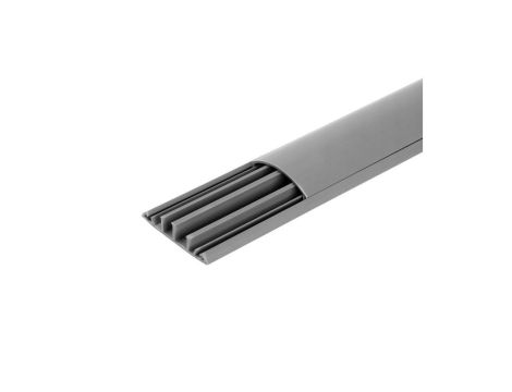 Listwa maskująca przewody TV maskownica uniwersalna napodłogowa naścienna 75x18mm szara 2m 4/EB/KP 75x18