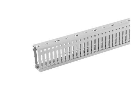 KORYTO KABLOWE KANAŁ GRZEBIENIOWY LISTWA PERFOROWANA DO SZAF 25x60 2M (4/M/KG 25x60/P)