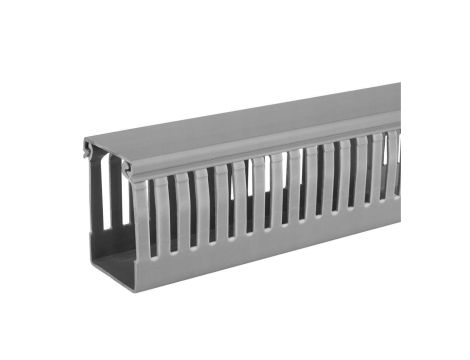 KORYTO KABLOWE KANAŁ GRZEBIENIOWY LISTWA PERFOROWANA DO SZAF 25x60 2M (4/M/KG 25x60)