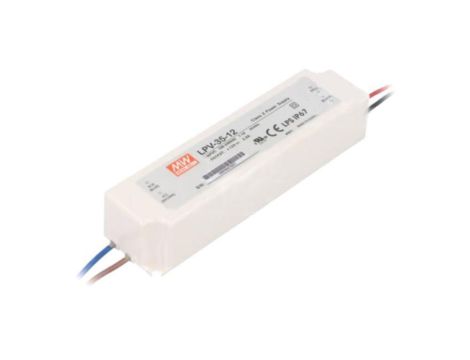 LPV-35-12 Zasilacz impulsowy, LED, 36W, 12VDC, 3A, 90264VAC, 127370VDC