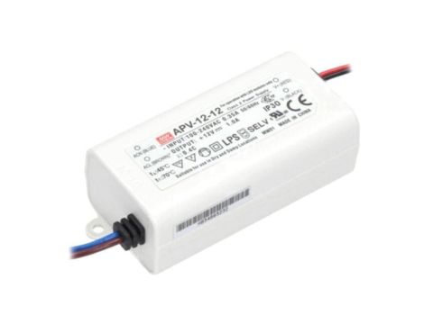 APV-12-12 Zasilacz impulsowy, LED, 12W, 12VDC, 1A, 90264VAC, 127370VDC