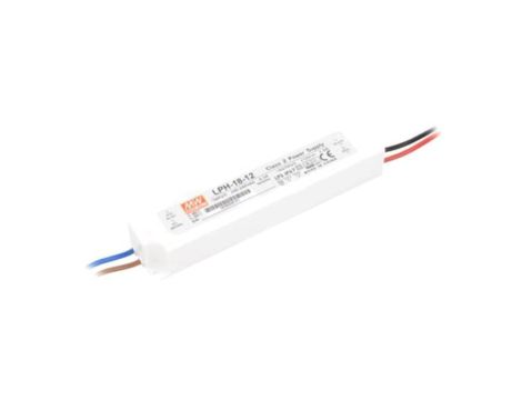 LPH-18-12 Zasilacz impulsowy, LED, 18W, 12VDC, 1,5A, 180264VAC, 254370VDC