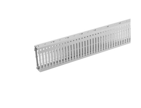 KORYTO KABLOWE KANAŁ GRZEBIENIOWY LISTWA PERFOROWANA DO SZAF 25x80 2M (4/M/KG 25x80)
